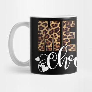 Merry Christmas Leopard Print Xmas Pajamas Women Gift Mug